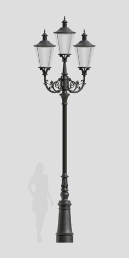 Verzierte zweiarmige Laterne B3A/03