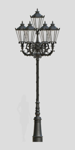 Lantern C5A/01/O A1A_4xR03_5x01B_O-STANDARD with transparent glass