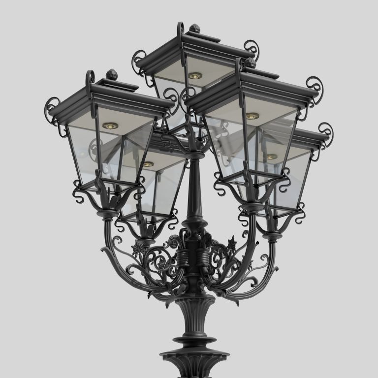 Lantern with transparent luminaries glass KS3/22